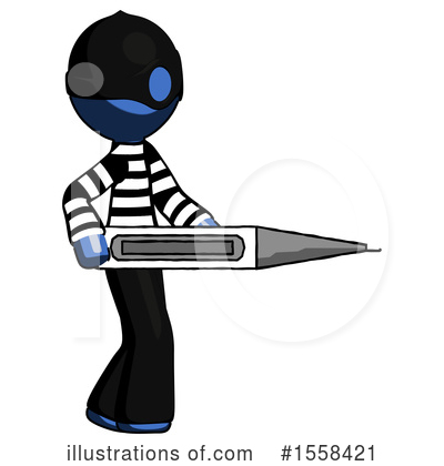 Royalty-Free (RF) Blue Design Mascot Clipart Illustration by Leo Blanchette - Stock Sample #1558421