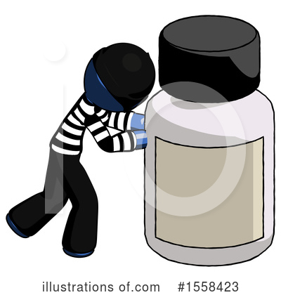 Royalty-Free (RF) Blue Design Mascot Clipart Illustration by Leo Blanchette - Stock Sample #1558423