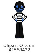 Blue Design Mascot Clipart #1558432 by Leo Blanchette