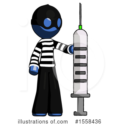 Royalty-Free (RF) Blue Design Mascot Clipart Illustration by Leo Blanchette - Stock Sample #1558436