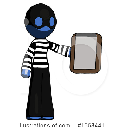 Royalty-Free (RF) Blue Design Mascot Clipart Illustration by Leo Blanchette - Stock Sample #1558441