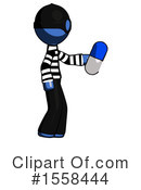 Blue Design Mascot Clipart #1558444 by Leo Blanchette