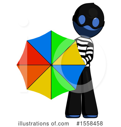 Royalty-Free (RF) Blue Design Mascot Clipart Illustration by Leo Blanchette - Stock Sample #1558458