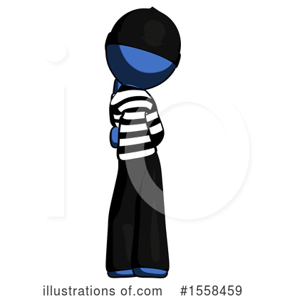 Royalty-Free (RF) Blue Design Mascot Clipart Illustration by Leo Blanchette - Stock Sample #1558459