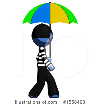 Royalty-Free (RF) Blue Design Mascot Clipart Illustration by Leo Blanchette - Stock Sample #1558463