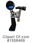 Blue Design Mascot Clipart #1558469 by Leo Blanchette
