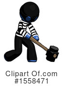 Blue Design Mascot Clipart #1558471 by Leo Blanchette