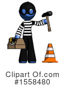Blue Design Mascot Clipart #1558480 by Leo Blanchette