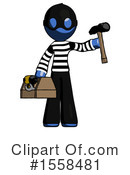 Blue Design Mascot Clipart #1558481 by Leo Blanchette