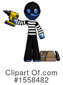 Blue Design Mascot Clipart #1558482 by Leo Blanchette