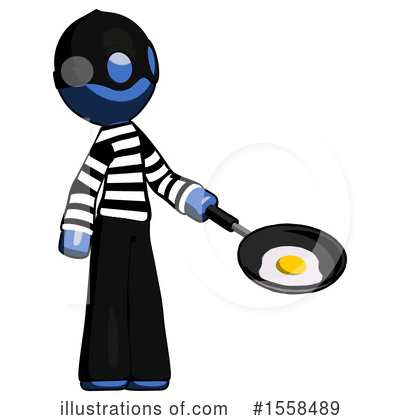Royalty-Free (RF) Blue Design Mascot Clipart Illustration by Leo Blanchette - Stock Sample #1558489