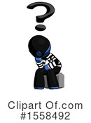 Blue Design Mascot Clipart #1558492 by Leo Blanchette