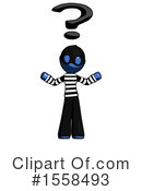 Blue Design Mascot Clipart #1558493 by Leo Blanchette