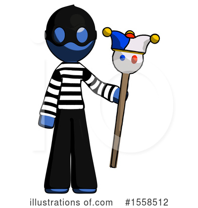 Royalty-Free (RF) Blue Design Mascot Clipart Illustration by Leo Blanchette - Stock Sample #1558512