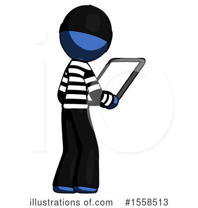 Royalty-Free (RF) Blue Design Mascot Clipart Illustration by Leo Blanchette - Stock Sample #1558513