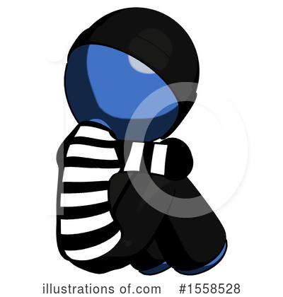 Royalty-Free (RF) Blue Design Mascot Clipart Illustration by Leo Blanchette - Stock Sample #1558528