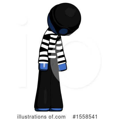Royalty-Free (RF) Blue Design Mascot Clipart Illustration by Leo Blanchette - Stock Sample #1558541