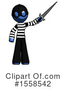 Blue Design Mascot Clipart #1558542 by Leo Blanchette