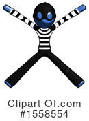 Blue Design Mascot Clipart #1558554 by Leo Blanchette