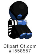 Blue Design Mascot Clipart #1558557 by Leo Blanchette