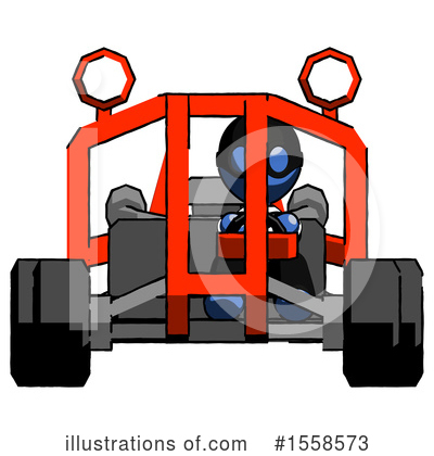 Royalty-Free (RF) Blue Design Mascot Clipart Illustration by Leo Blanchette - Stock Sample #1558573