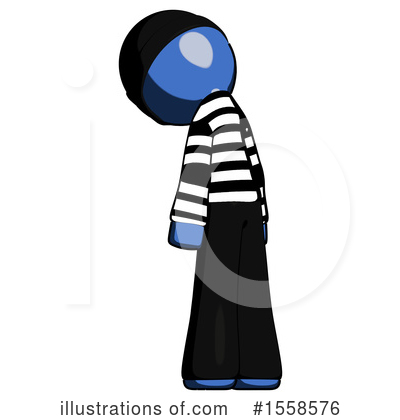 Royalty-Free (RF) Blue Design Mascot Clipart Illustration by Leo Blanchette - Stock Sample #1558576