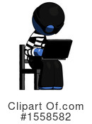 Blue Design Mascot Clipart #1558582 by Leo Blanchette
