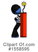 Blue Design Mascot Clipart #1558595 by Leo Blanchette