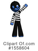 Blue Design Mascot Clipart #1558604 by Leo Blanchette