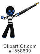 Blue Design Mascot Clipart #1558609 by Leo Blanchette