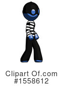 Blue Design Mascot Clipart #1558612 by Leo Blanchette