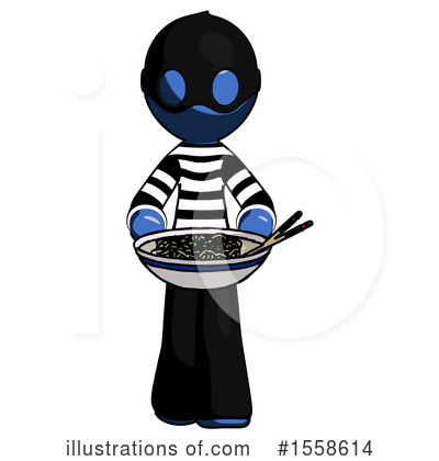 Royalty-Free (RF) Blue Design Mascot Clipart Illustration by Leo Blanchette - Stock Sample #1558614