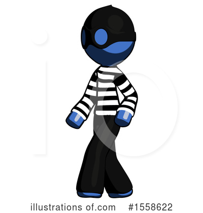 Royalty-Free (RF) Blue Design Mascot Clipart Illustration by Leo Blanchette - Stock Sample #1558622
