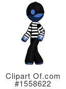 Blue Design Mascot Clipart #1558622 by Leo Blanchette