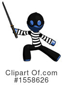 Blue Design Mascot Clipart #1558626 by Leo Blanchette