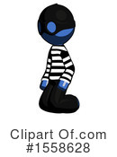 Blue Design Mascot Clipart #1558628 by Leo Blanchette
