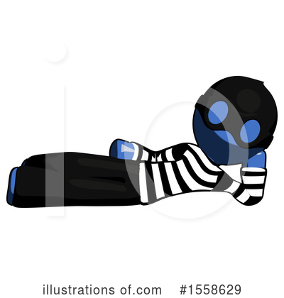 Royalty-Free (RF) Blue Design Mascot Clipart Illustration by Leo Blanchette - Stock Sample #1558629