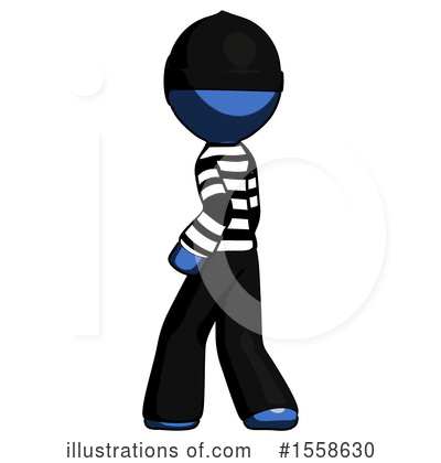 Royalty-Free (RF) Blue Design Mascot Clipart Illustration by Leo Blanchette - Stock Sample #1558630