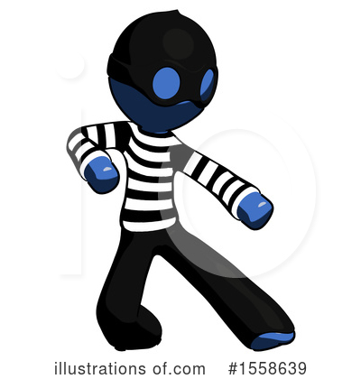 Royalty-Free (RF) Blue Design Mascot Clipart Illustration by Leo Blanchette - Stock Sample #1558639