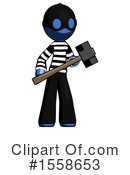 Blue Design Mascot Clipart #1558653 by Leo Blanchette