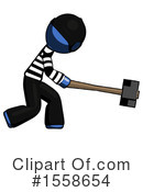 Blue Design Mascot Clipart #1558654 by Leo Blanchette