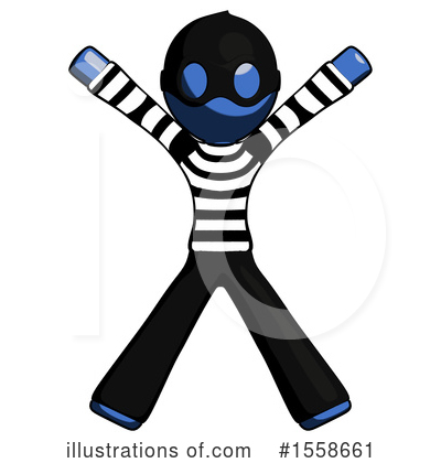 Royalty-Free (RF) Blue Design Mascot Clipart Illustration by Leo Blanchette - Stock Sample #1558661