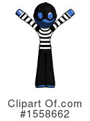 Blue Design Mascot Clipart #1558662 by Leo Blanchette