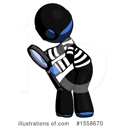 Royalty-Free (RF) Blue Design Mascot Clipart Illustration by Leo Blanchette - Stock Sample #1558670