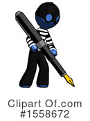 Blue Design Mascot Clipart #1558672 by Leo Blanchette
