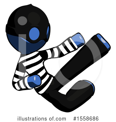 Royalty-Free (RF) Blue Design Mascot Clipart Illustration by Leo Blanchette - Stock Sample #1558686