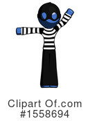 Blue Design Mascot Clipart #1558694 by Leo Blanchette