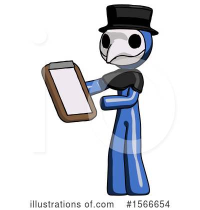 Royalty-Free (RF) Blue Design Mascot Clipart Illustration by Leo Blanchette - Stock Sample #1566654