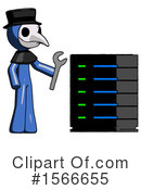 Blue Design Mascot Clipart #1566655 by Leo Blanchette