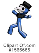 Blue Design Mascot Clipart #1566665 by Leo Blanchette